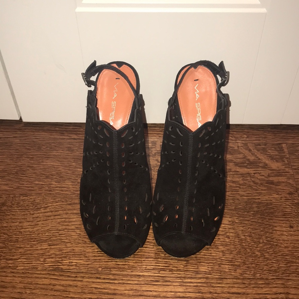 Ma Spiga Black Heels